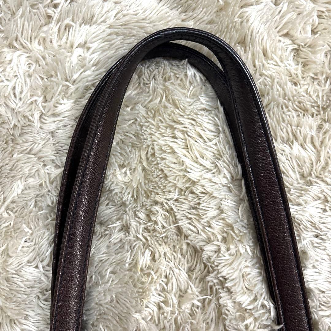 genten /ゲンテン◆レザートートバッグ ゴートベーシック　チャック付きA4