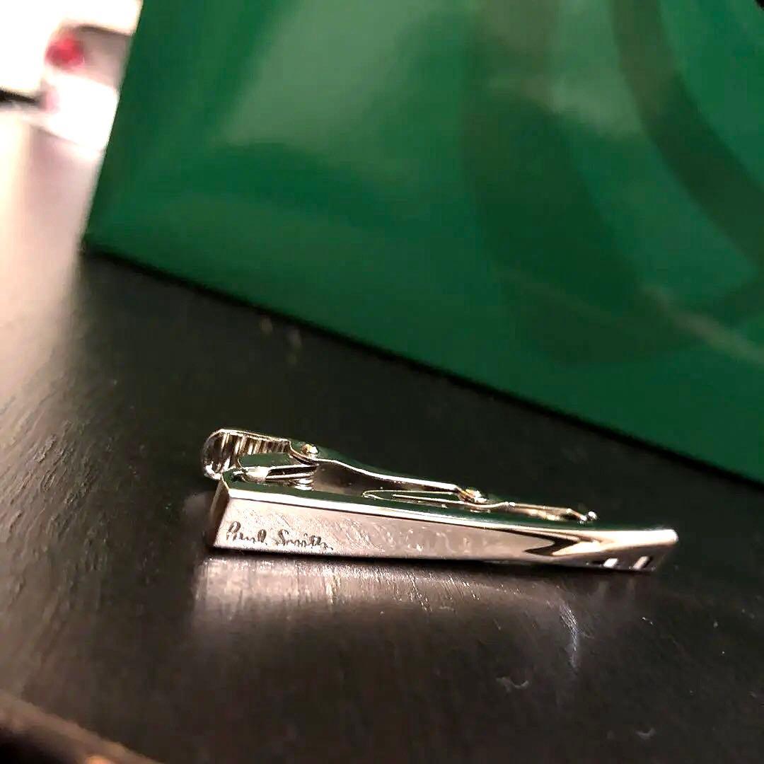 ☆新品未使用☆ Paul Smith シルバー ネクタイピン+ショップバッグ