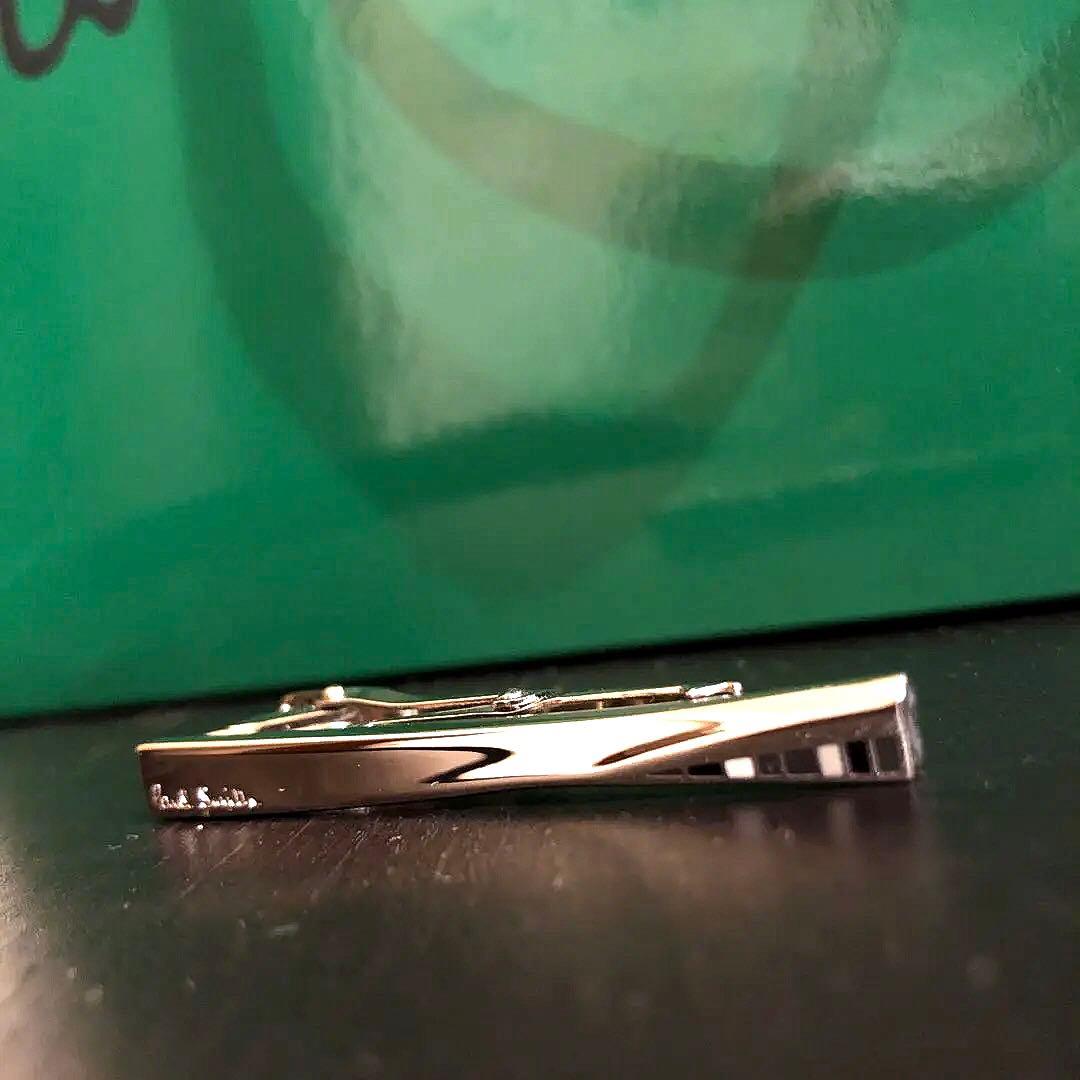 ☆新品未使用☆ Paul Smith シルバー ネクタイピン+ショップバッグ