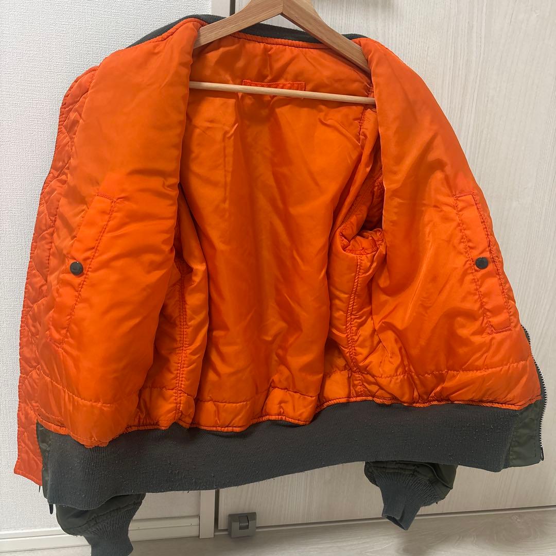 90s ALPHA MAー1 USA製　短丈　フライトジャケット