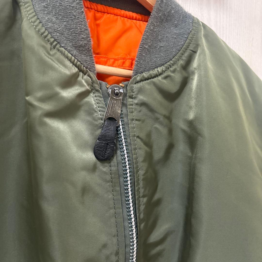 90s ALPHA MAー1 USA製　短丈　フライトジャケット