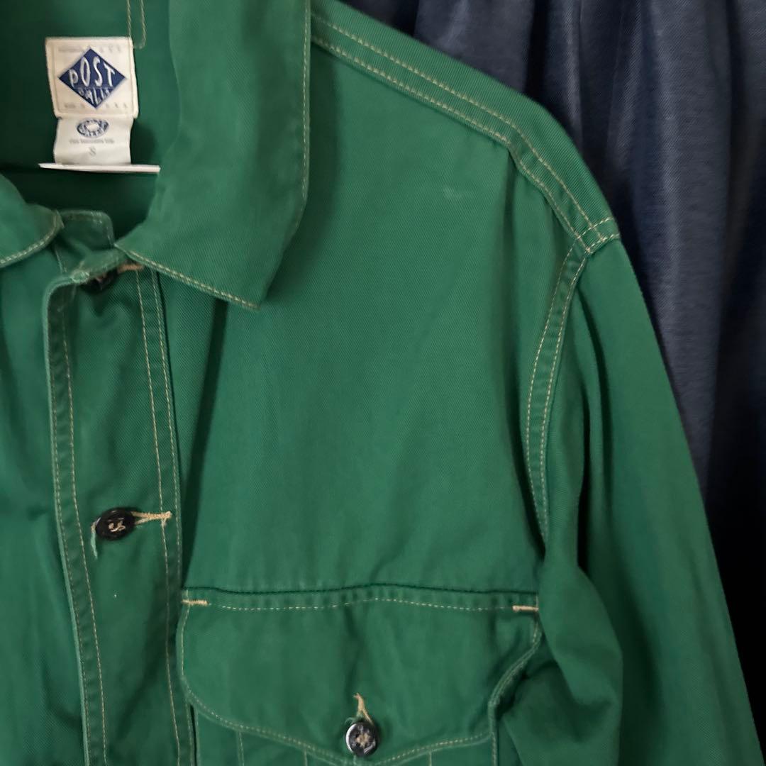 USA製 ポストオーバーオールズ カバーオール グリーン S ジャケット