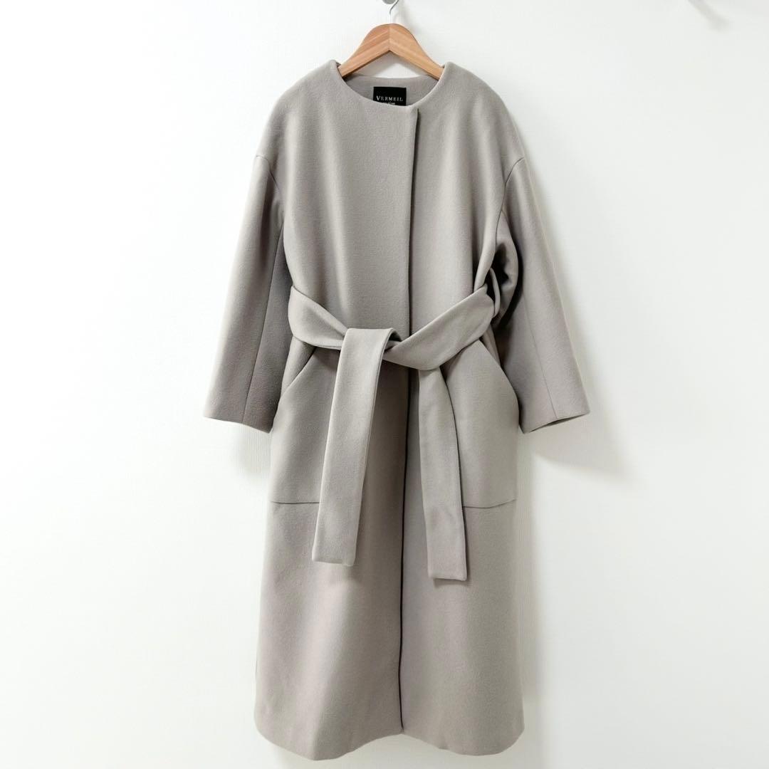 美品✨ヴェルメイユパーイエナ　Super100s メルトン テントラインコート