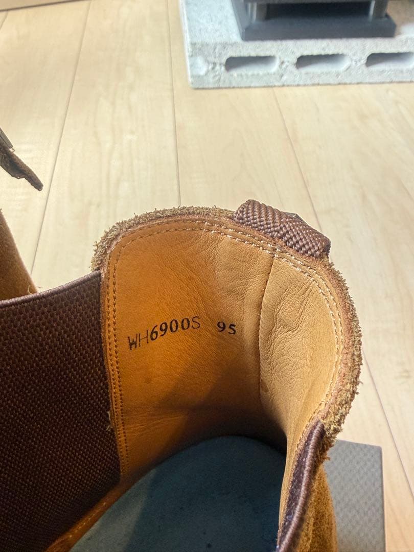 WH ダブルエイチ　スエードサイドゴアブーツ
