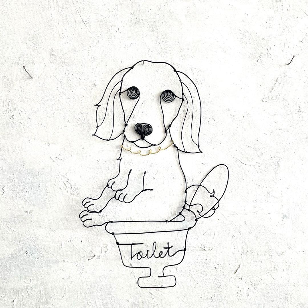 （専用）ダックスフンド、アメコカのワイヤーアート3点