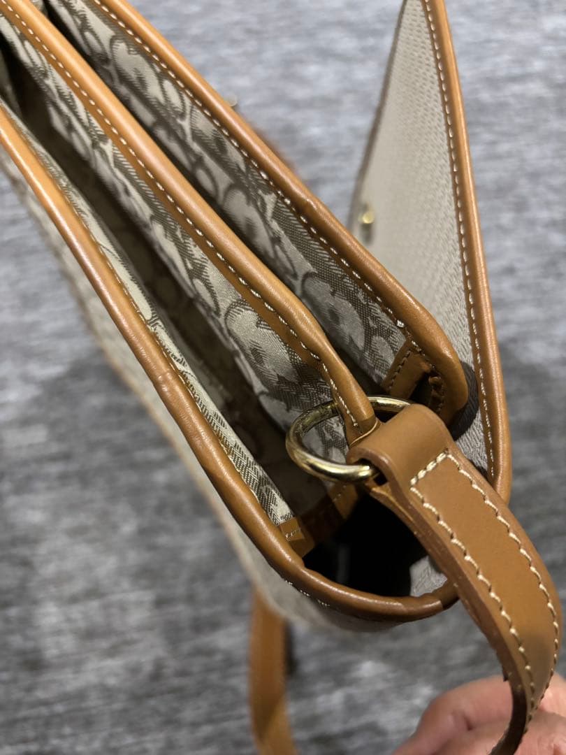 Christian Dior トロッター ショルダーバッグ キャンバス