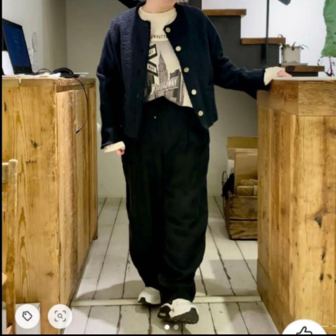 PUAL CE CIN ピュアルセシン ツイードショートジャケット ブラック