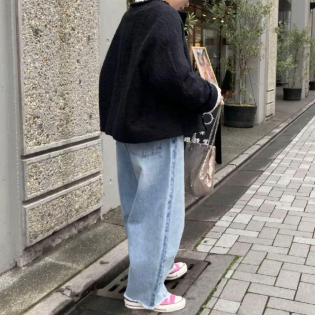 PUAL CE CIN ピュアルセシン ツイードショートジャケット ブラック