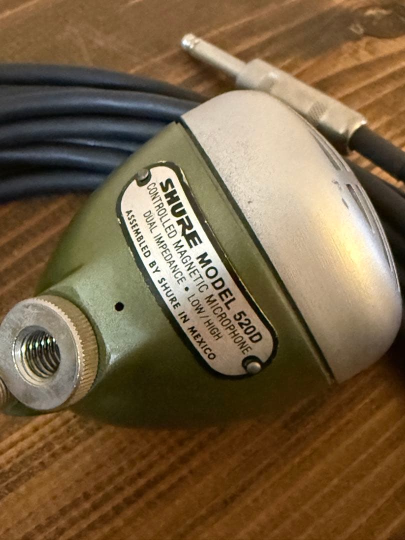 SHURE 520D ハーモニカマイク ブルースハープマイク