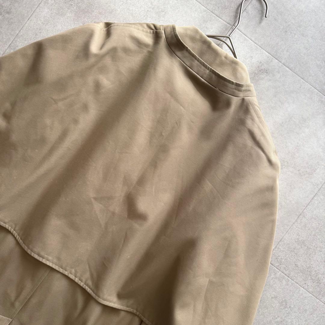 バーバリーズ　トレンチコート　ケープ　2way　ノバチェック　9　ベージュ　比翼