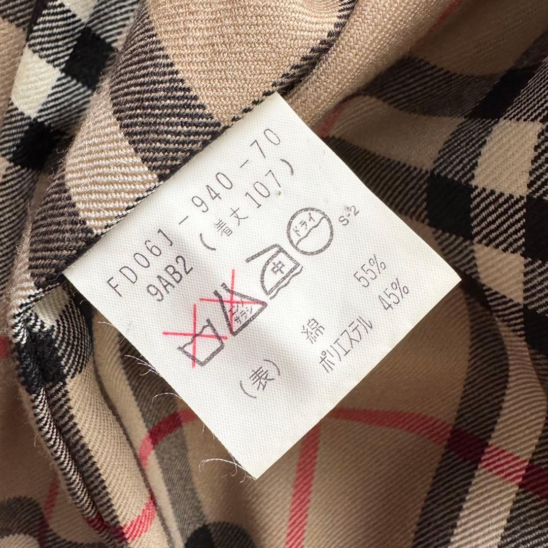 バーバリーズ　トレンチコート　ケープ　2way　ノバチェック　9　ベージュ　比翼