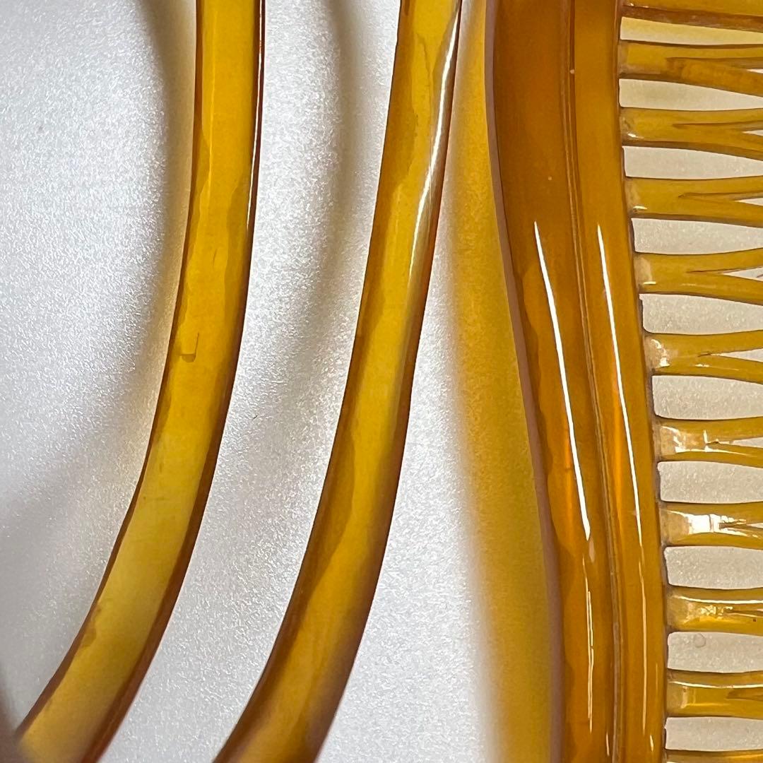 本白鼈甲　バングル　3本　くし　21g 東K7-1229☆2F