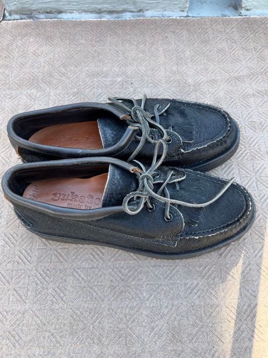 最終値下げ‼︎yuketen ユケテン　ハラコキルトタンレザーシューズ