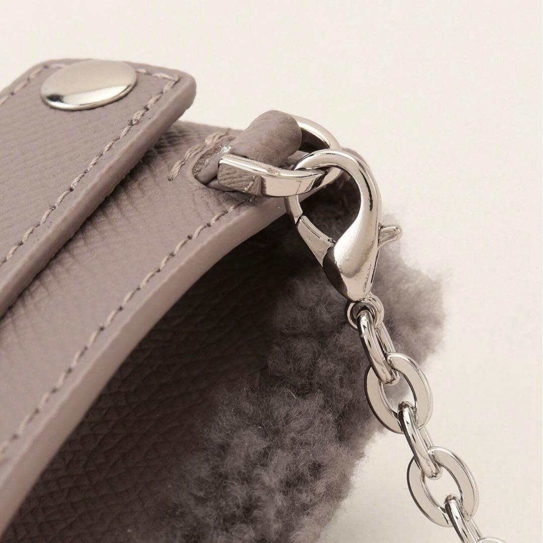 【GOOD GRIEF!/グッド グリーフ】ボア　コンパクトケース　チェーン