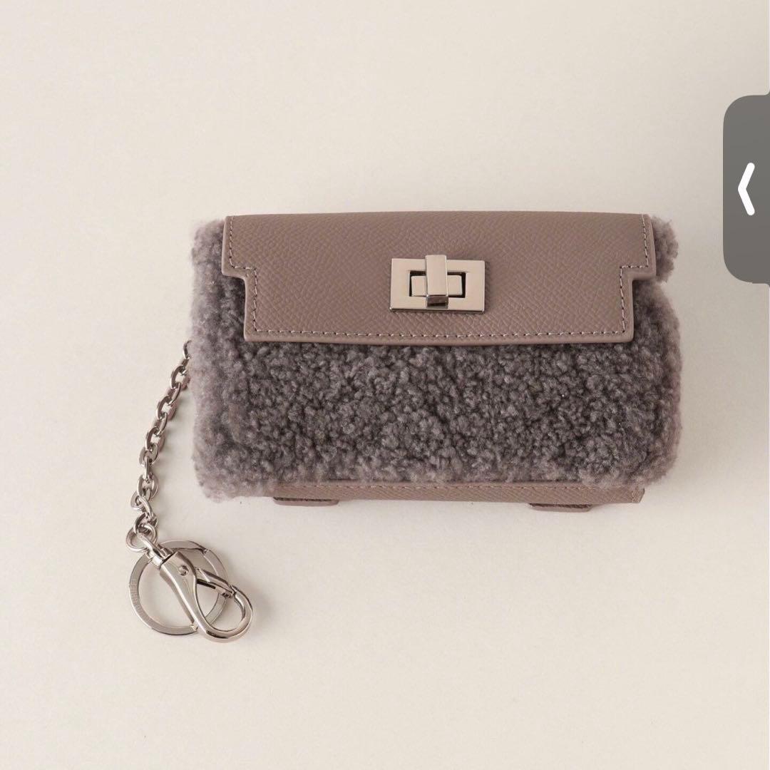 【GOOD GRIEF!/グッド グリーフ】ボア　コンパクトケース　チェーン