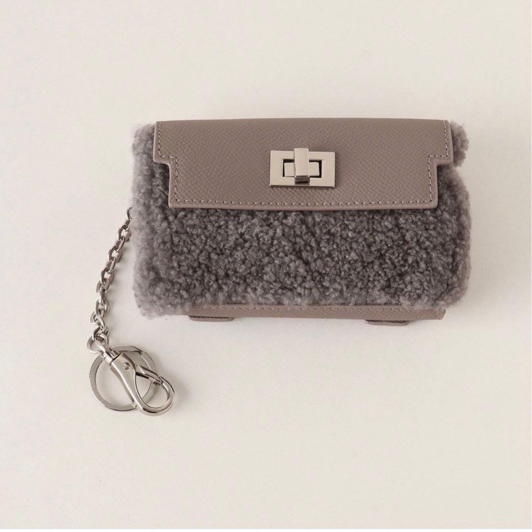 【GOOD GRIEF!/グッド グリーフ】ボア　コンパクトケース　チェーン