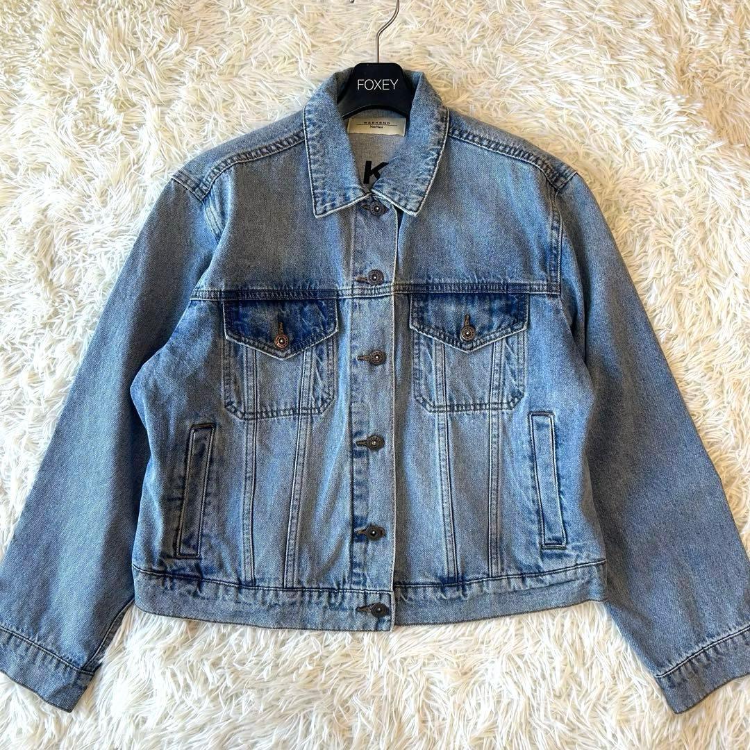 未使用級2023SS WeekendMaxMara ロゴデニムジャケットGジャン