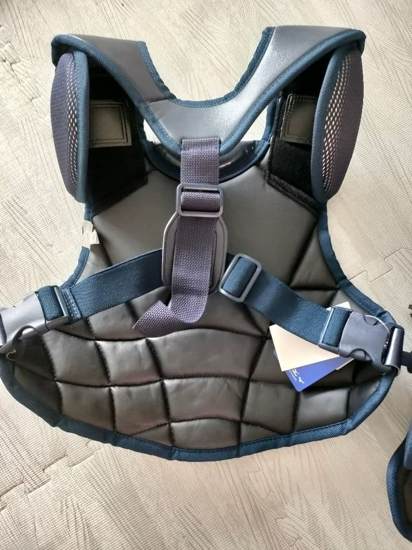 ミズノ　少年軟式用Sサイズ　キャッチャー防具 ネイビー