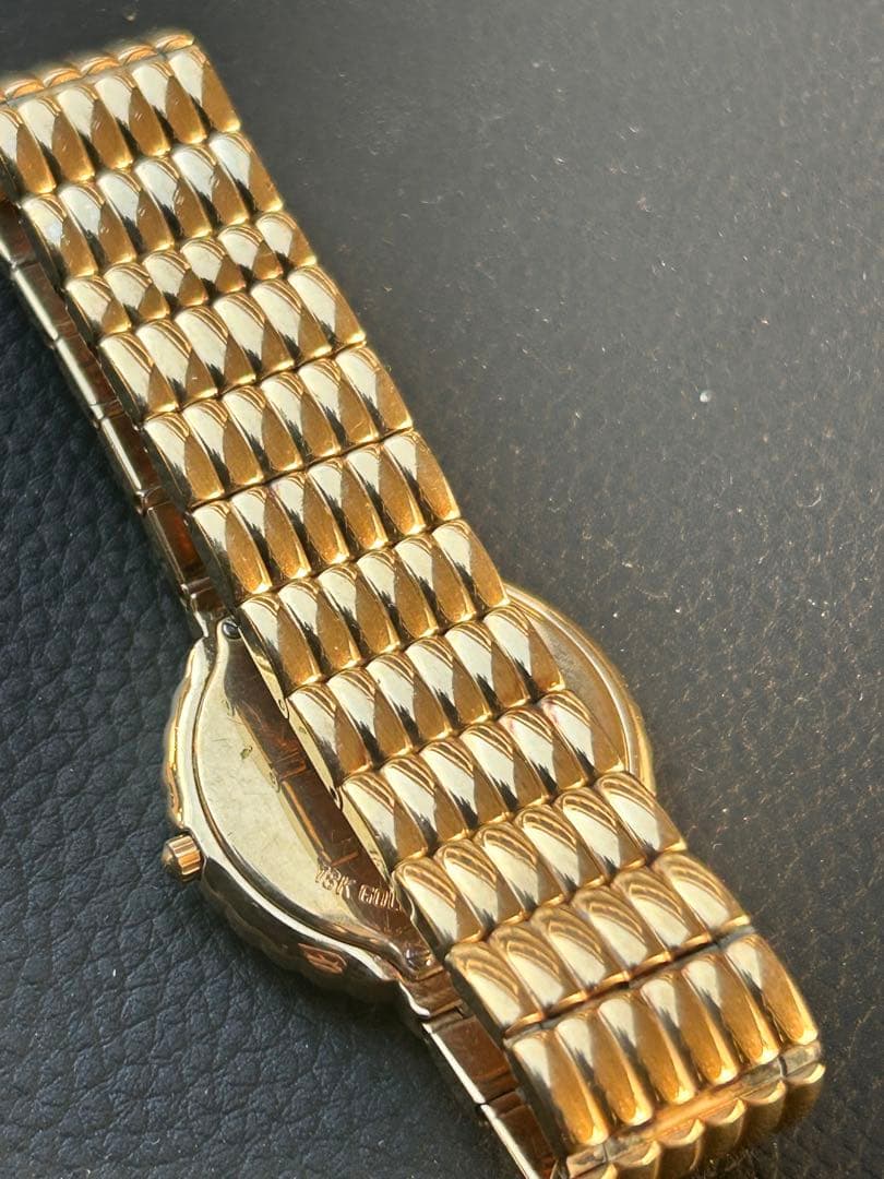 レイモンドウィル4805-2クオーツ宝飾18kGEケース新品電池交換済み