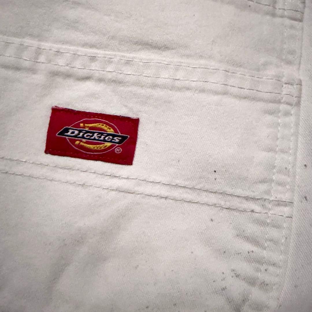Dickies ダブルニー ペインターパンツ ワイドレッグ ダックパンツ 白