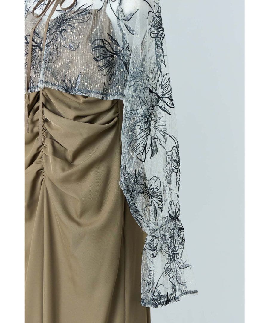 ク★新品★ ニアナMany wayゴールドフラワードレス 2点セット　サンプル品