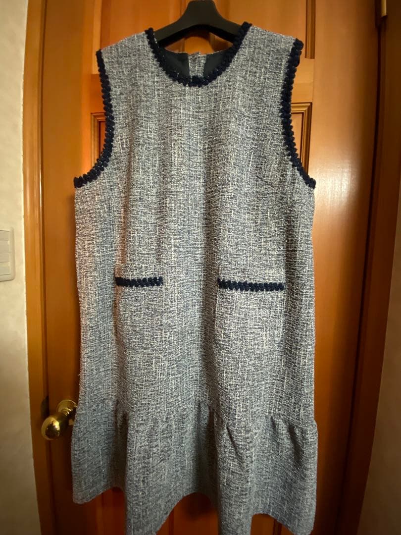 ROSE♥️アンドラブ♥️上品でエレガントなツィードジャガードワンピース3L