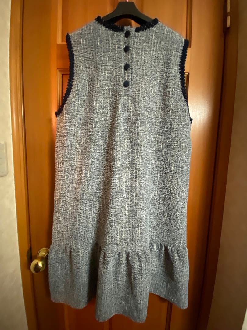 ROSE♥️アンドラブ♥️上品でエレガントなツィードジャガードワンピース3L