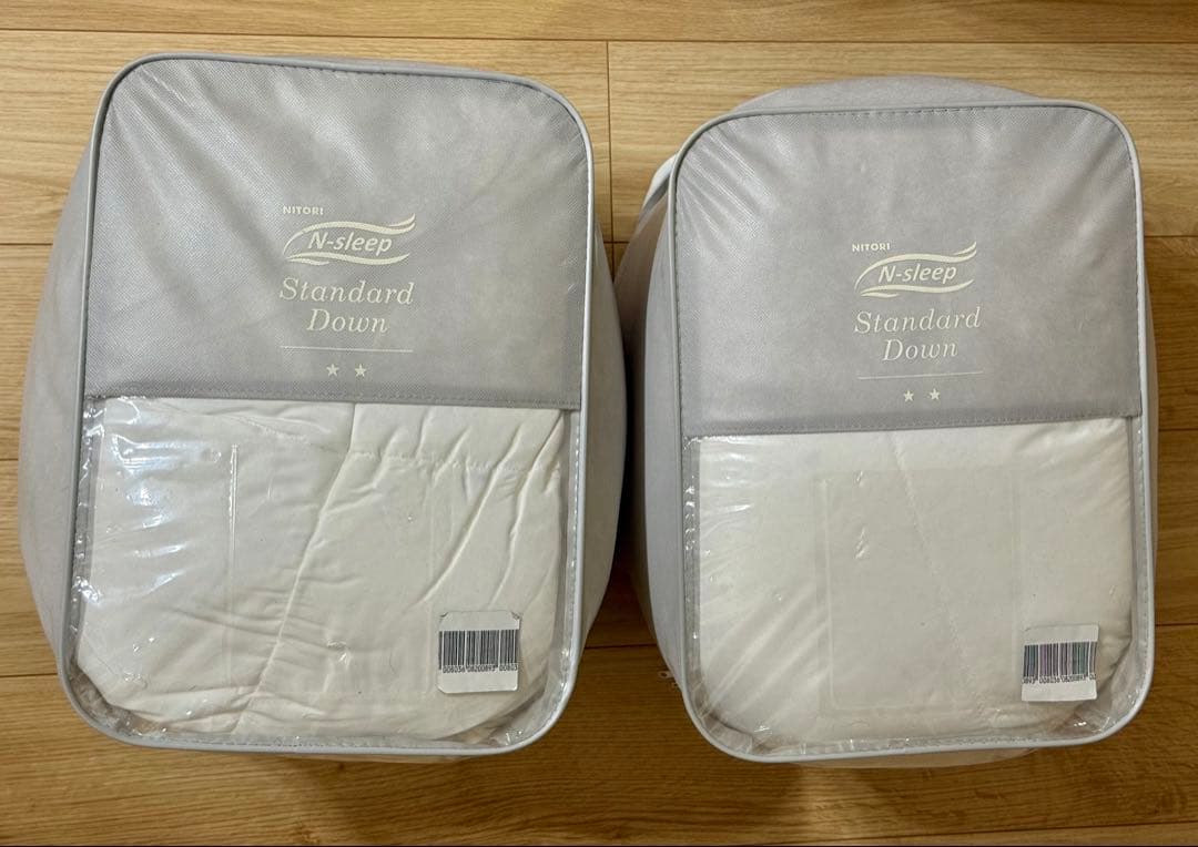 NITORI 2枚合わせ羽毛掛け布団 シングルサイズ 2セット