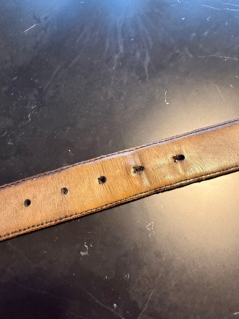 ブラウンレザー ベルト ベルルッティBerluti