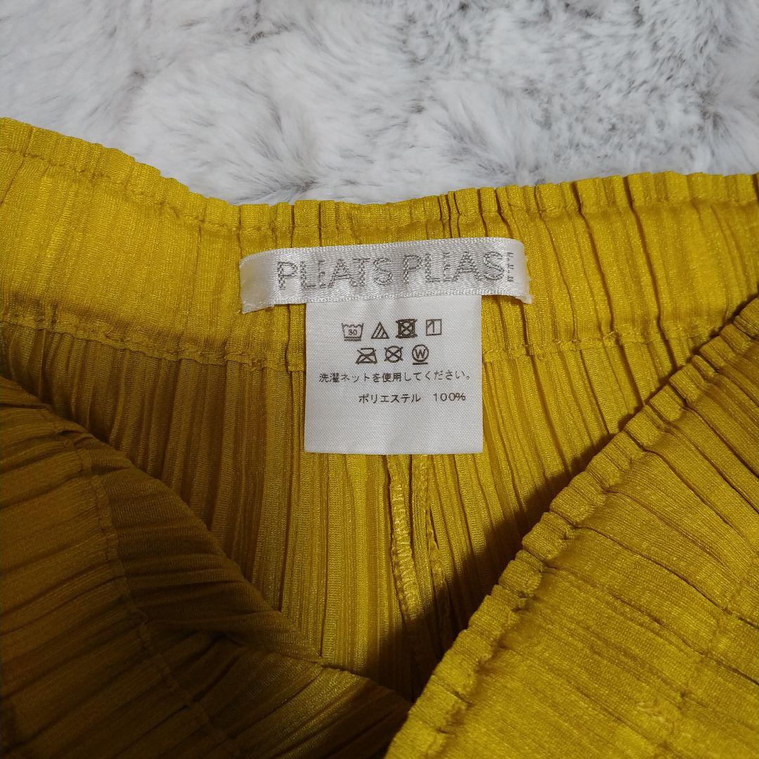 け*い様 イエロープリーツプリーズパンツ
