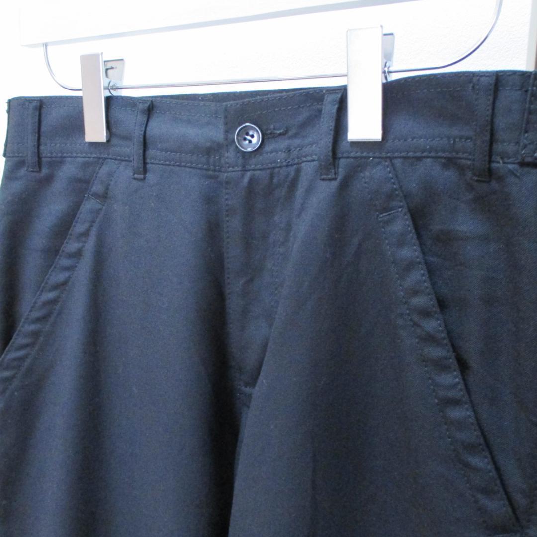 ブラックコムデギャルソン ウールワークパンツ ブラックS ジュンヤ プリュス