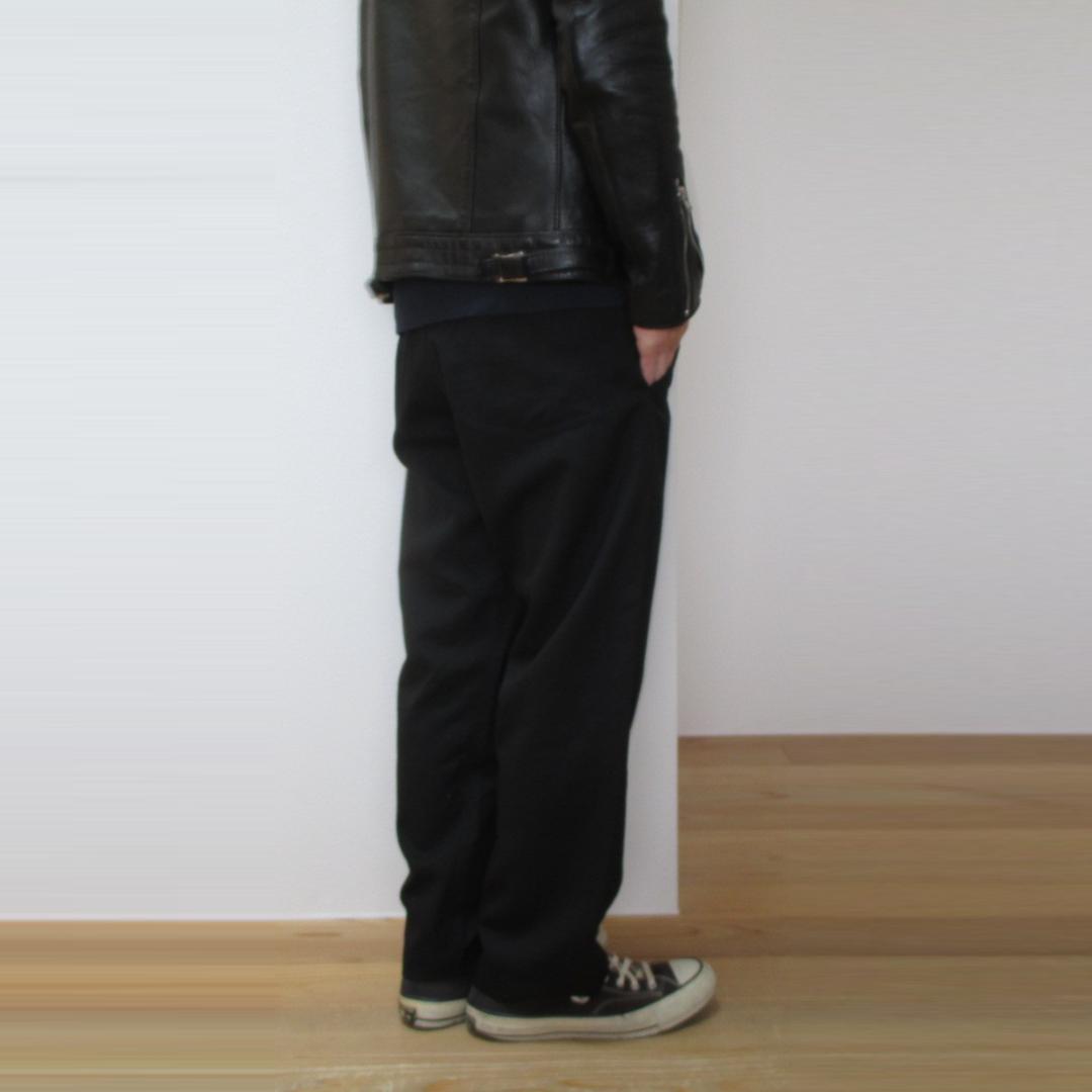 ブラックコムデギャルソン ウールワークパンツ ブラックS ジュンヤ プリュス