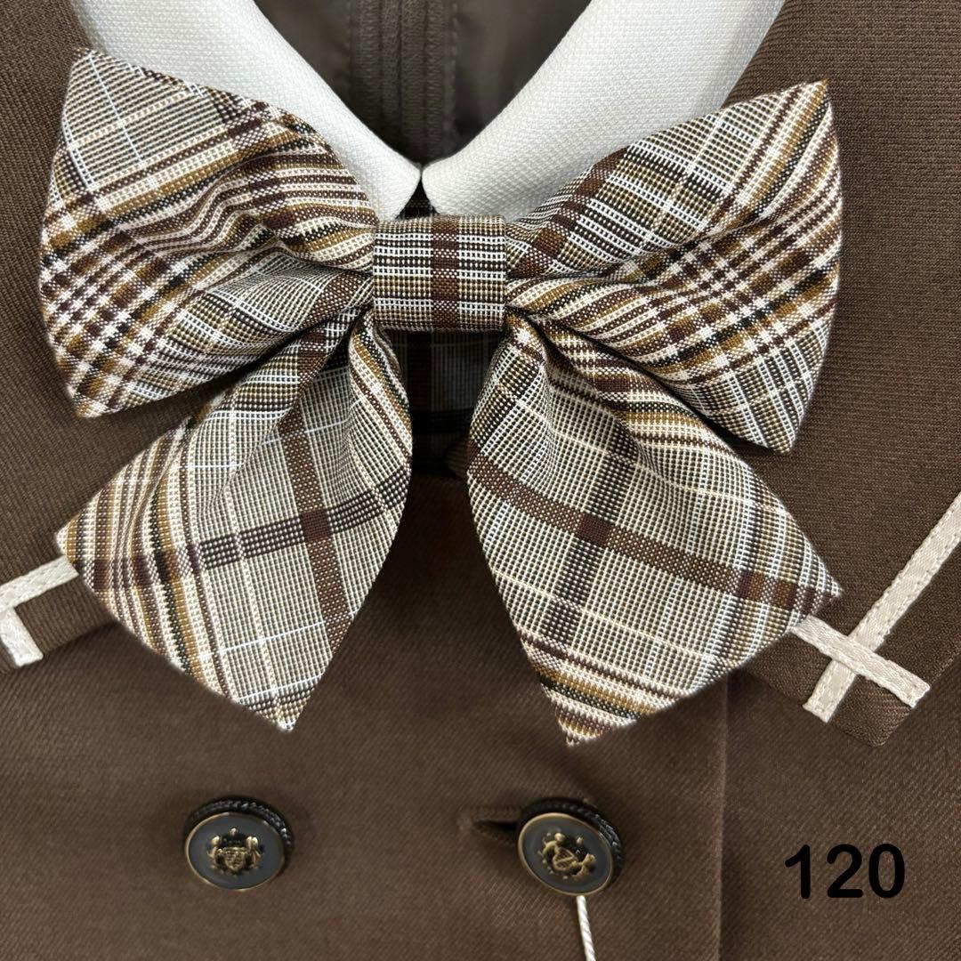 ワルツバイビームスデザイン ガールズ ボレロ＆ワンピース ブラウン 120cm