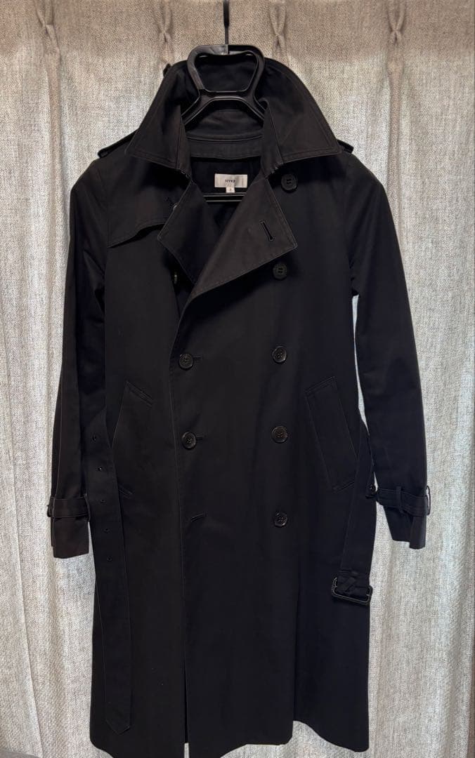 HYKE トレンチコート ネイビー ライナー&保管用カバー付き ※クリーニング済