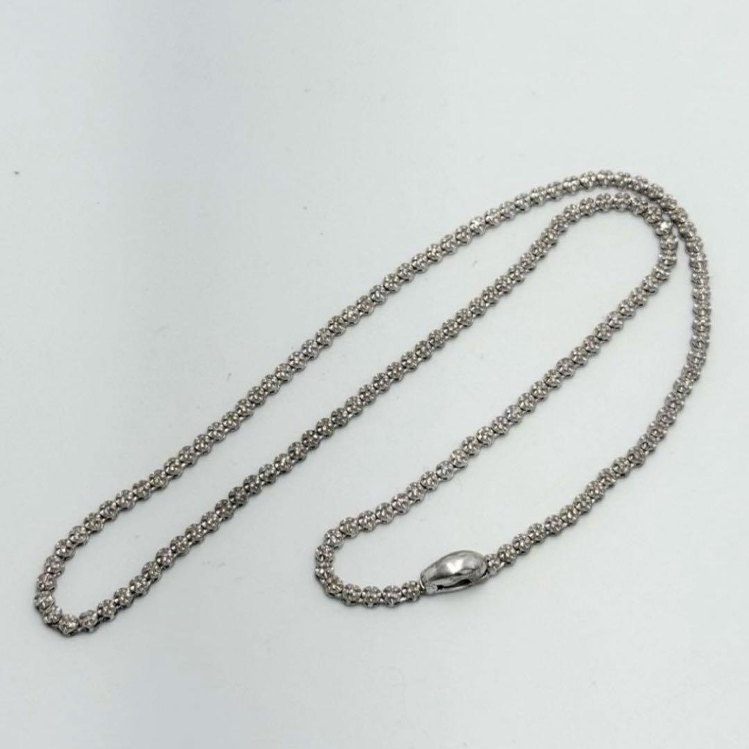 テニスネックレス 1.00ct 天然ダイアモンド シングルカット 鑑別書付き