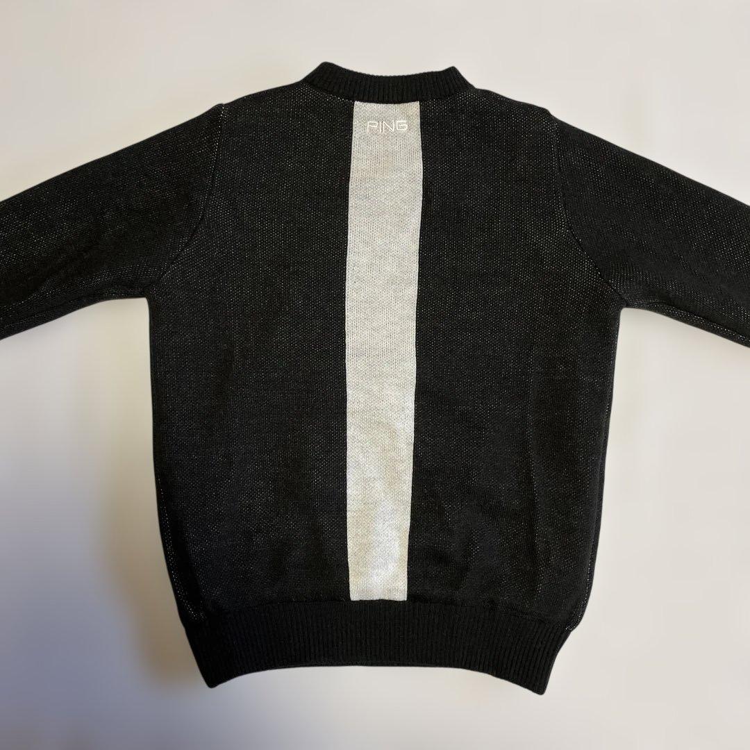 【新品タグ付き】PING ピン ニットセーター リバーシブル ブラック M