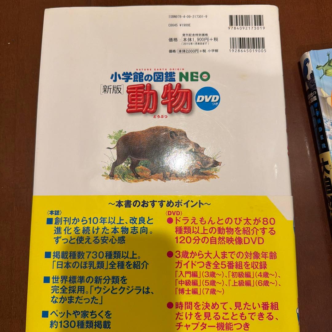 小学館の図鑑NEO 昆虫・恐竜・動物図鑑他