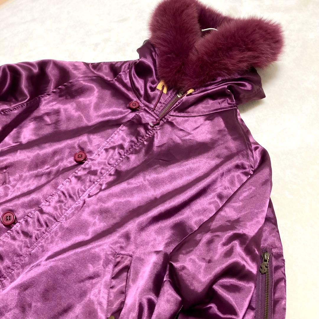 希少美品 スワッガー ジャケット アウター N2Bフォックスファー XL フード