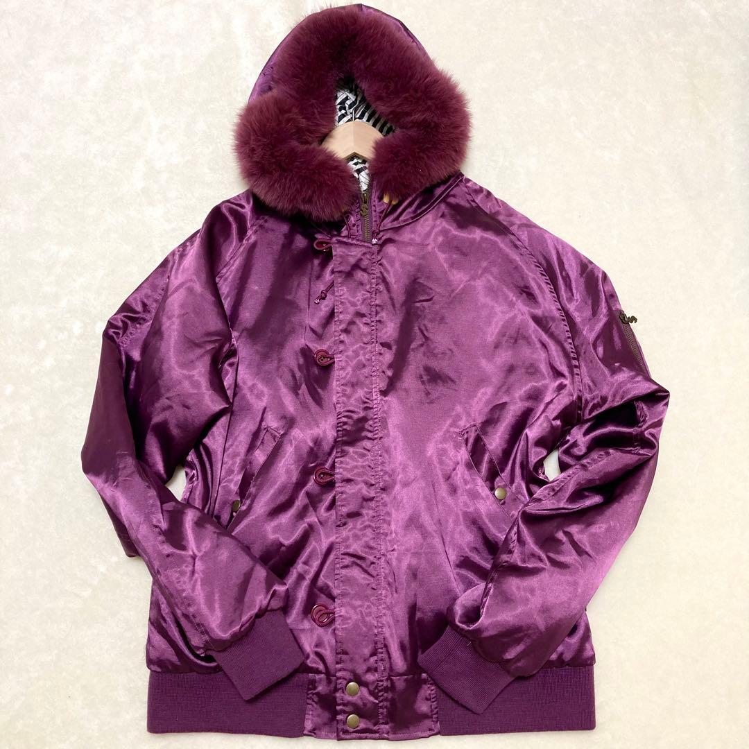 希少美品 スワッガー ジャケット アウター N2Bフォックスファー XL フード