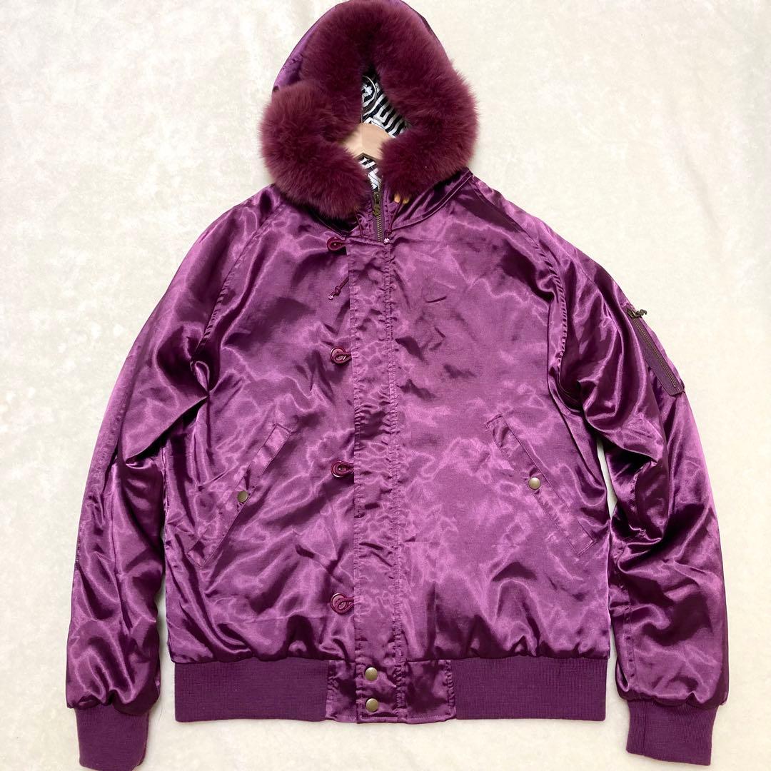 希少美品 スワッガー ジャケット アウター N2Bフォックスファー XL フード