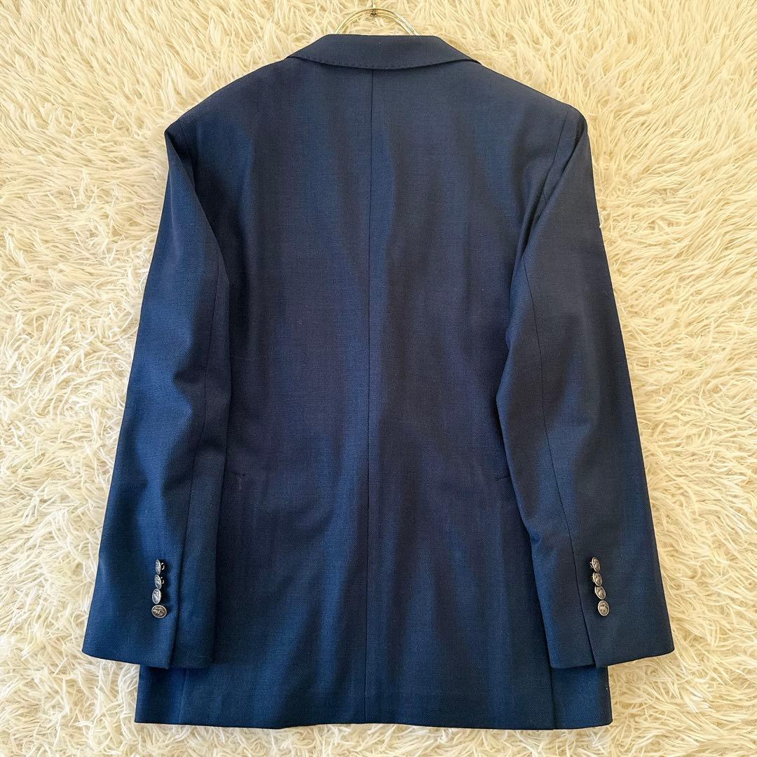 未使用級 Lサイズ 近年 ブルックスブラザーズ 紺ブレ 銀ボタン ジャケット 羊