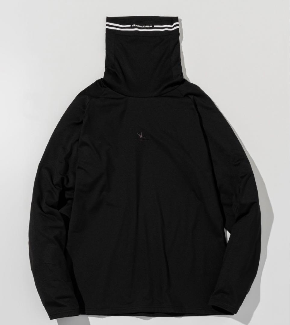 1PIU1UGUALE3 RELAX裏起毛ブランドロゴ ハイネック保温性/通気性