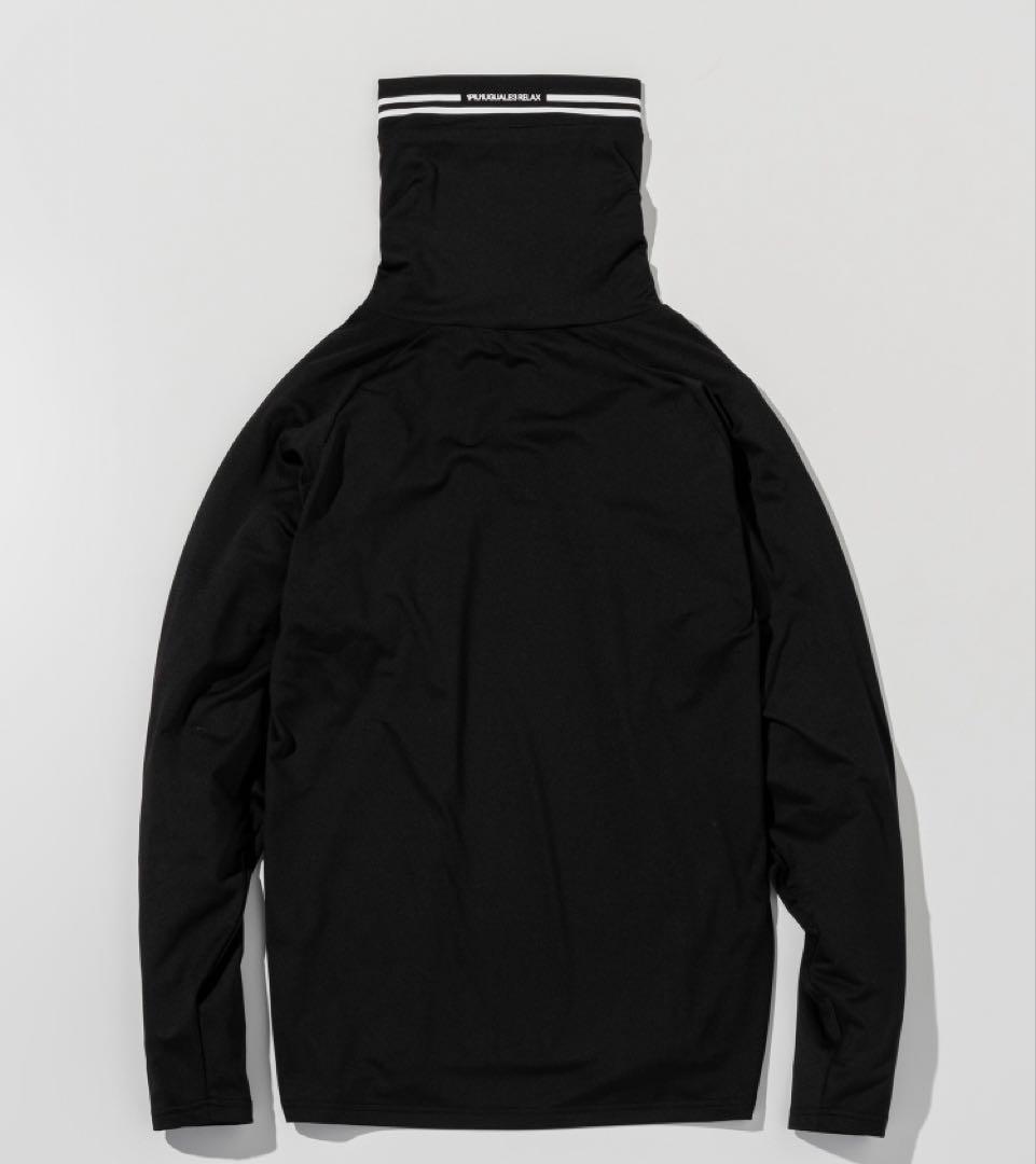 1PIU1UGUALE3 RELAX裏起毛ブランドロゴ ハイネック保温性/通気性