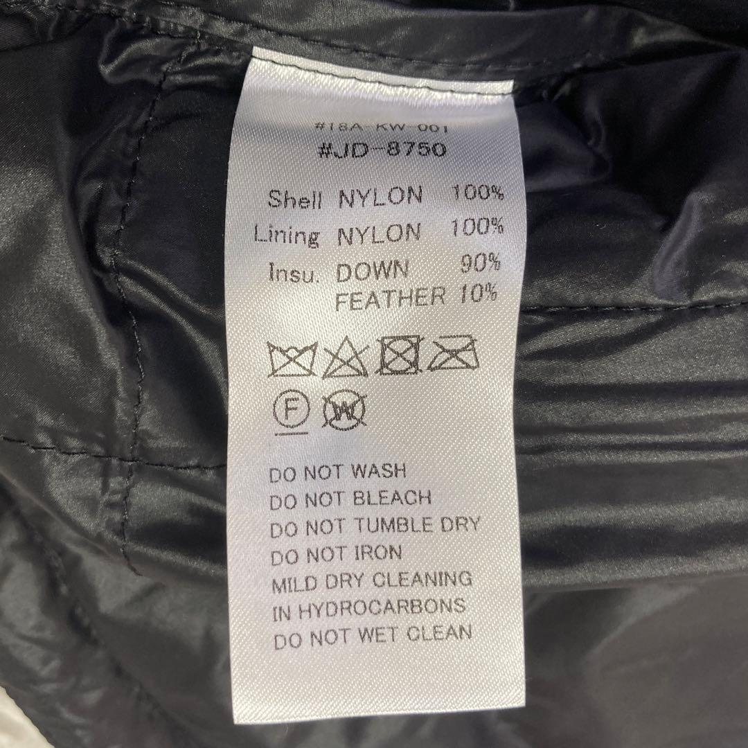 《良品》 DANTON ダウンベスト ブラック 34 着回し Ｖネック