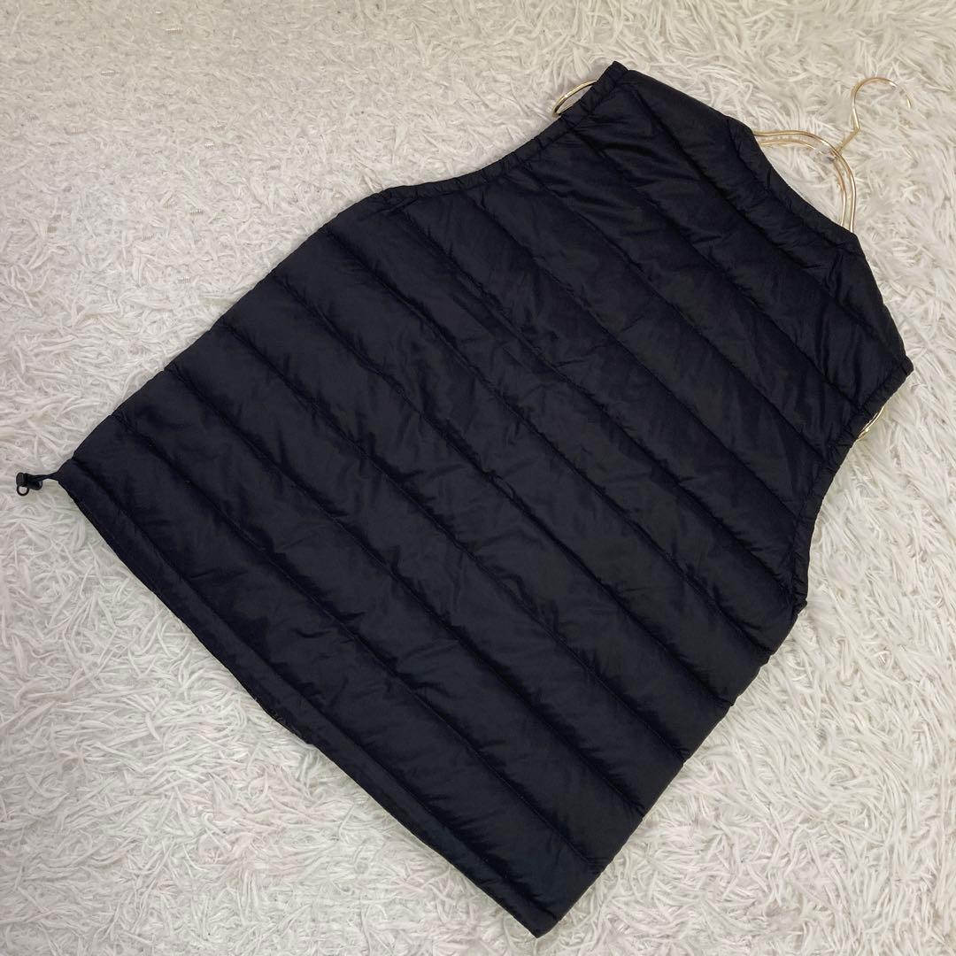 《良品》 DANTON ダウンベスト ブラック 34 着回し Ｖネック