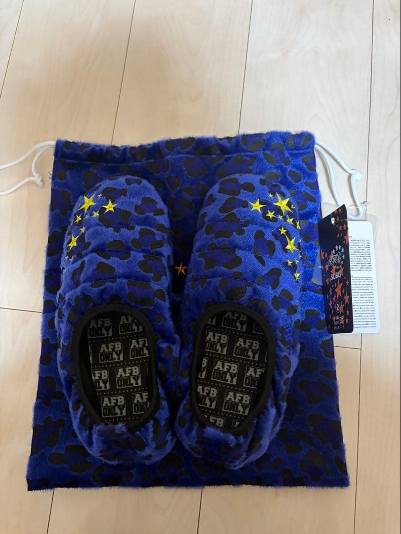天*才様 AFB × SUBU LEOPARD STAR MULE ブルー サイ