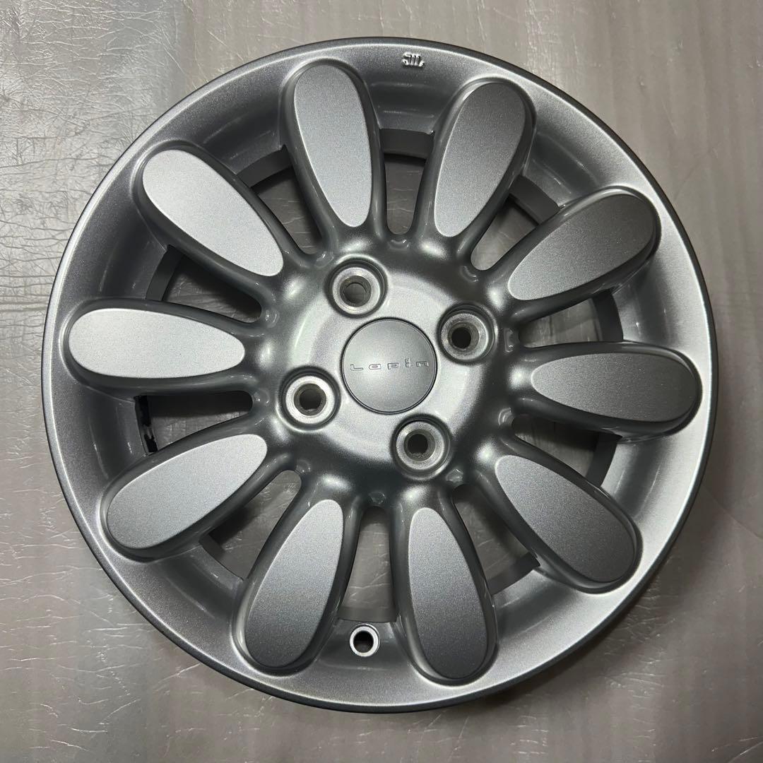 ① ホイール1本　14インチ HE33 ラパン　純正ホイール　お花モチーフ　美品