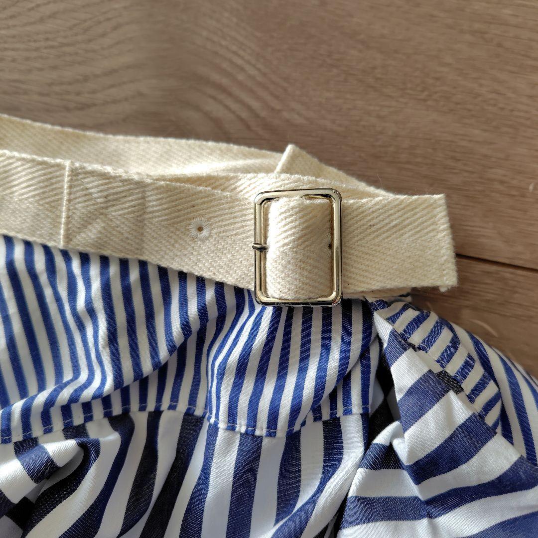 トリココムデギャルソン　ストライプ柄フレアスカート