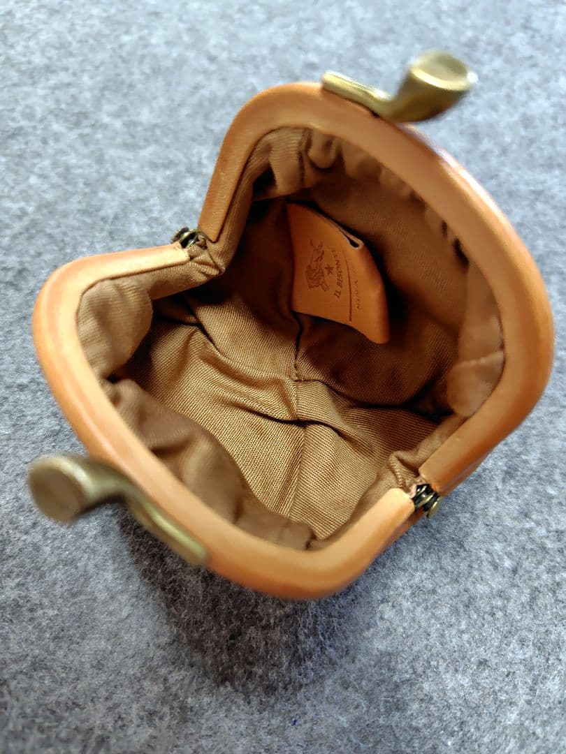 IL BISONTE レザー がま口小銭入れ　ケース