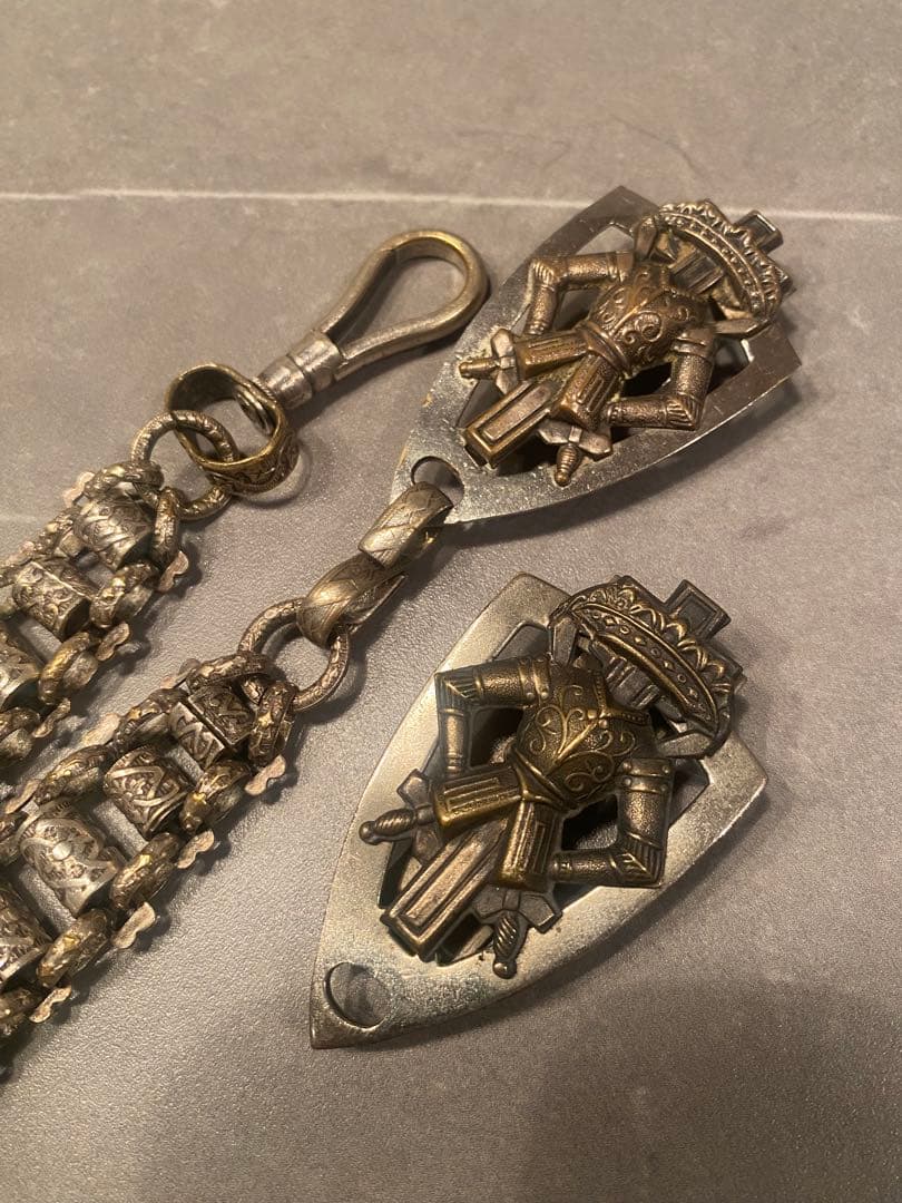 1900年 フリーメイソン テンプル騎士団 ソードチェーン ロング スペア付き